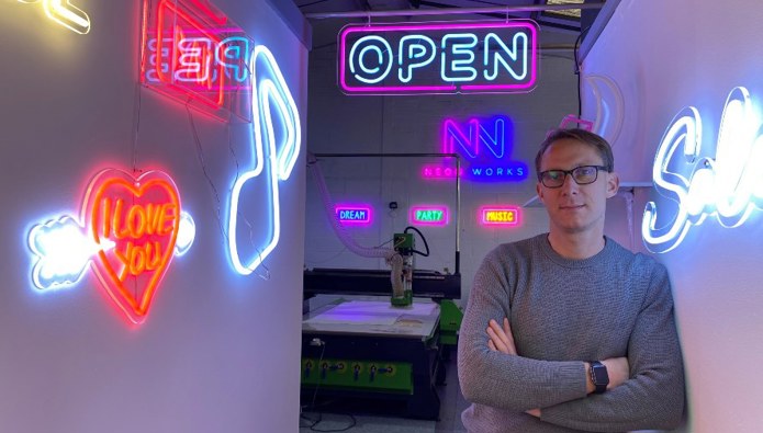 Signwriter rediscovers love for manufacturing with neon sign business launch