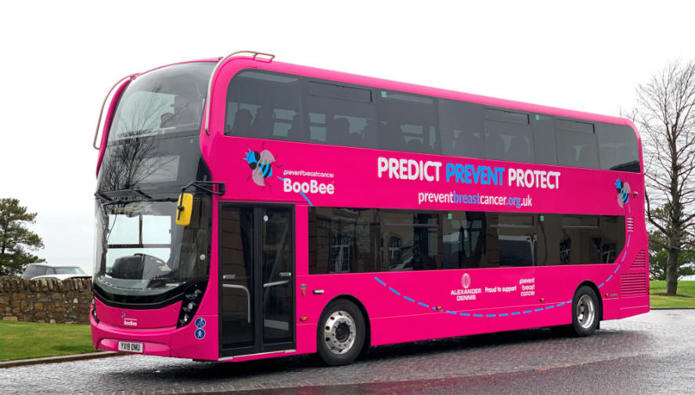 ‘BooBee’ bus to raise awareness of breast cancer